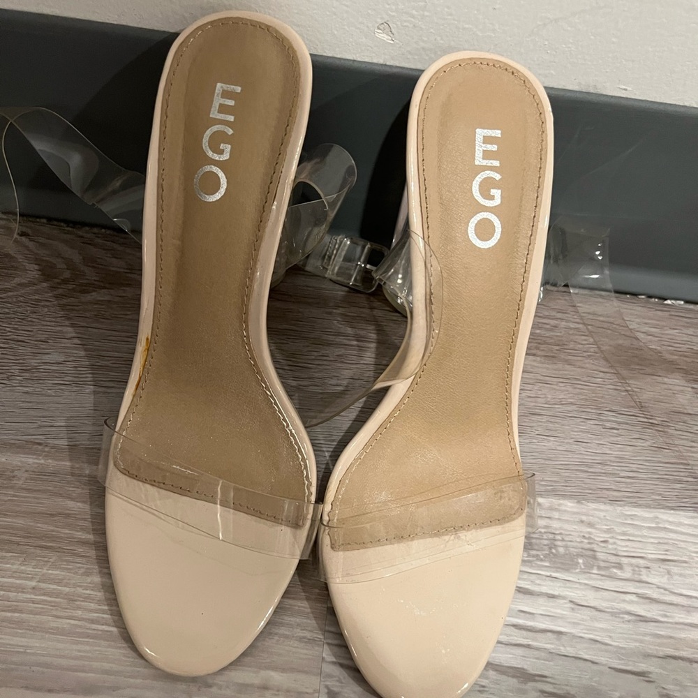 Clear heels